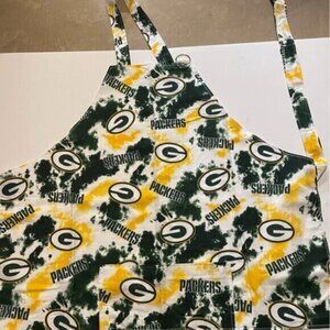 Green Bay Packers WhiteTie-Dye Apron